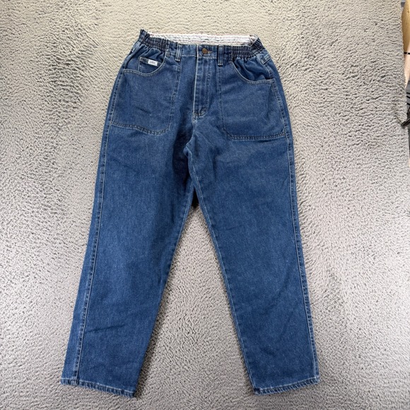 Lee Denim - Vintage Lee Jeans Womens 8P Blue Cotton Denim Tapered Workwear Travel Stretch